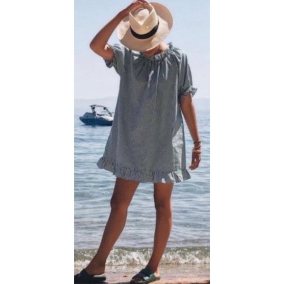 Hill House Green Gingham Mini Dress - Picture 3 of 10